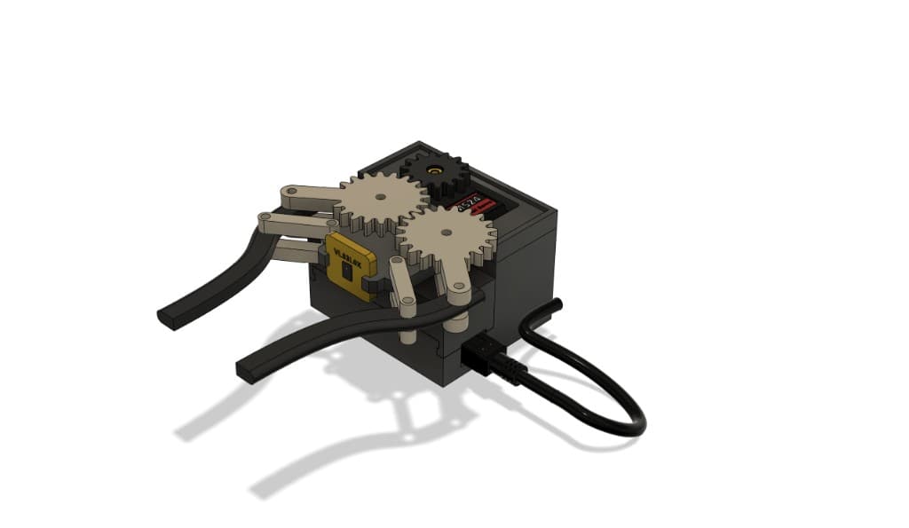 Sensor-Activated Robotic Arm detail